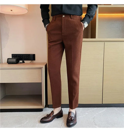 Casual Business Straight-leg Pants For Summer Lightweight Breathable