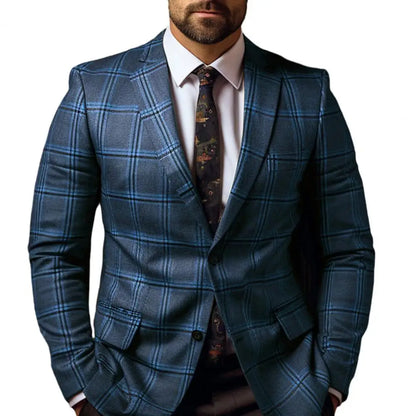 Men Suit Coat Formal Business Style