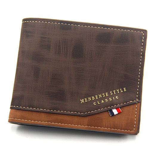 Short Men Wallets Slim Classic Coin Pocket Photo Holder