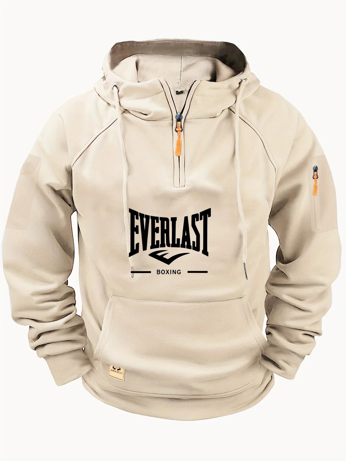 New high-quality men's zipper multi-pocket hoodies