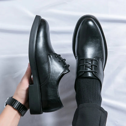Classic Italy Pointed Toe Leather Shoes