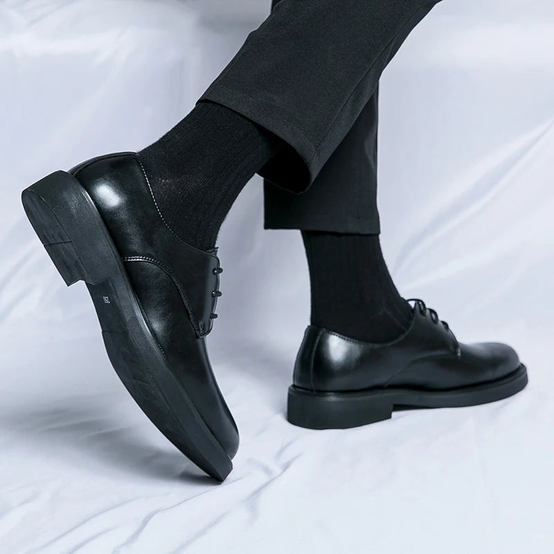 Classic Italy Pointed Toe Leather Shoes