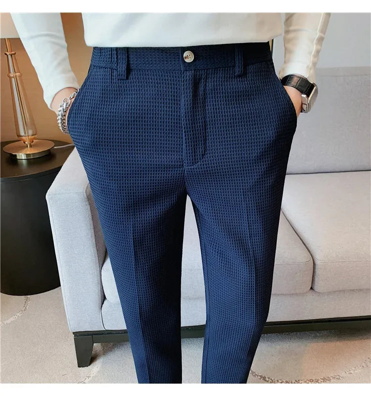Casual Business Straight-leg Pants For Summer Lightweight Breathable