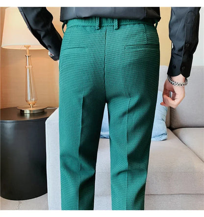 Casual Business Straight-leg Pants For Summer Lightweight Breathable