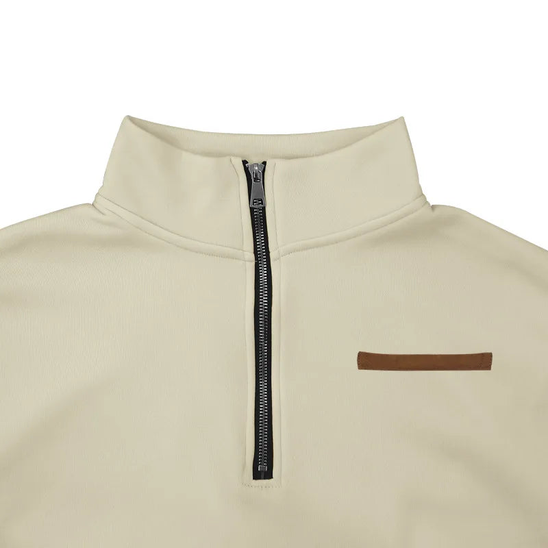 Solid color casual sweater