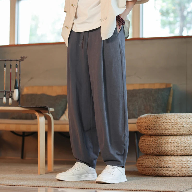 New Cotton Linen Harem Pants