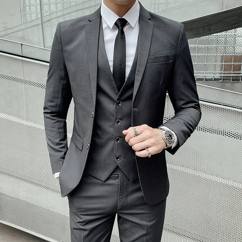 Buisness Suit (Blazer+ Vest + Pants)
