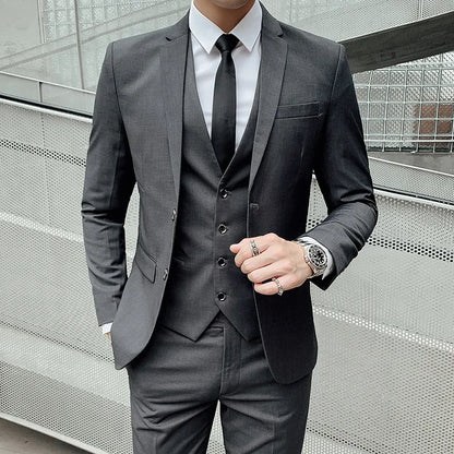Buisness Suit (Blazer+ Vest + Pants)