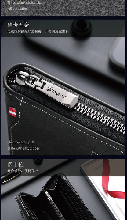 New fashion men's zipper wallet