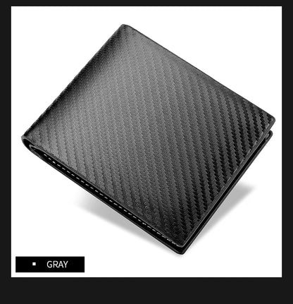 New Carbon Fiber Short Wallet