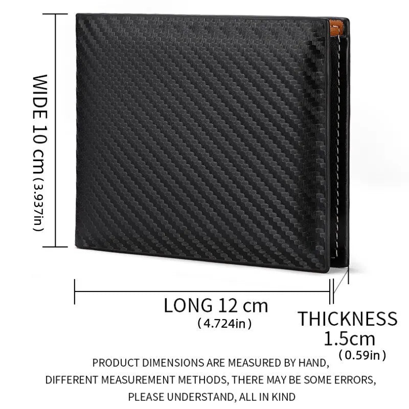 New Carbon Fiber Short Wallet