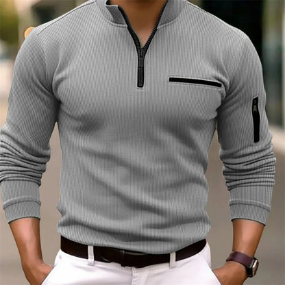 Long sleeve polo shirt
