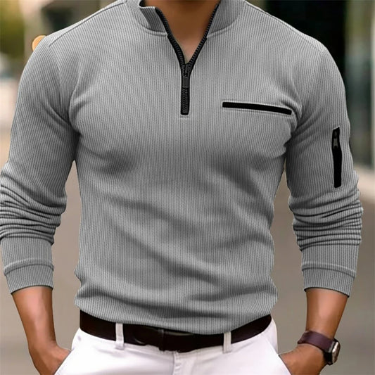 Long sleeve polo shirt