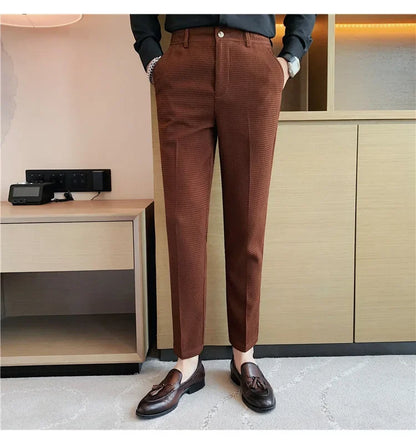 Casual Business Straight-leg Pants For Summer Lightweight Breathable