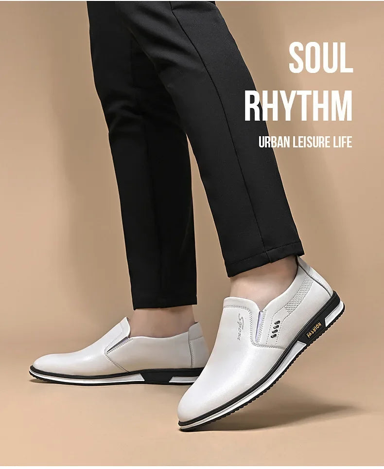 Leather Shoes for Men Designer Loafers High Quality Adult Moccasins