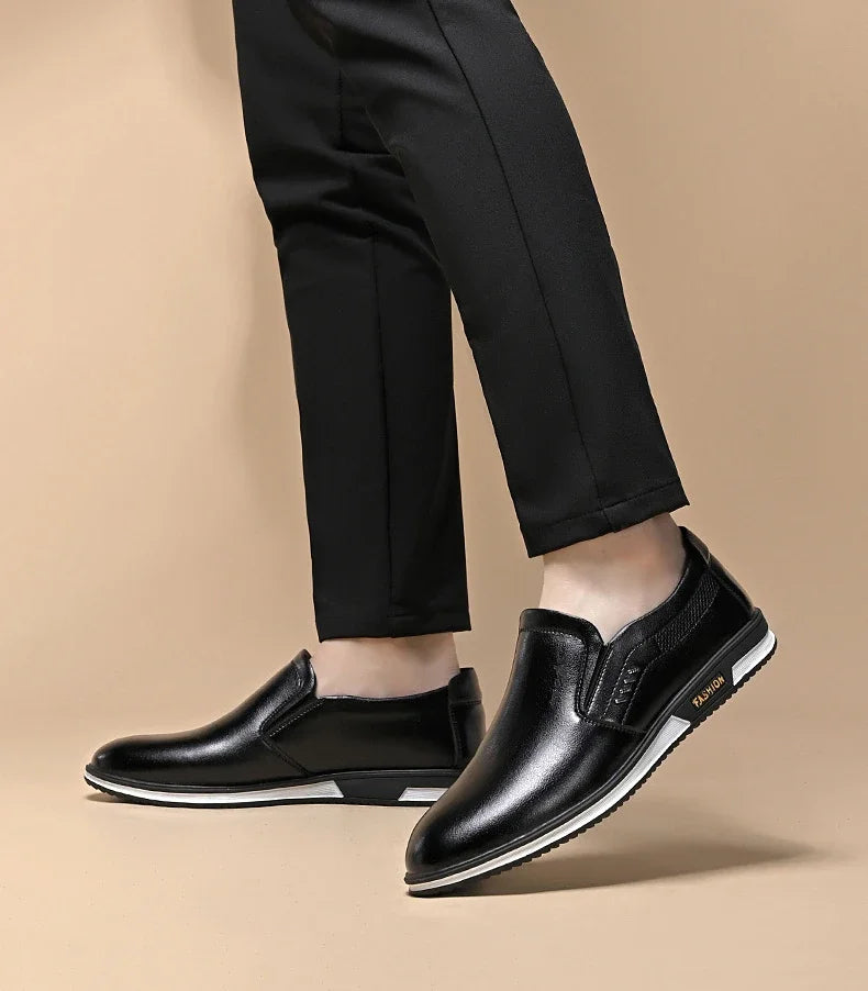 Leather Shoes for Men Designer Loafers High Quality Adult Moccasins