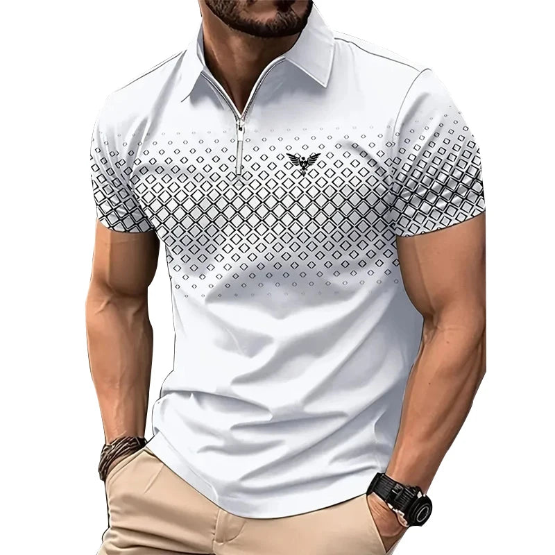 Men Personality Summer Fashion Polo shirt