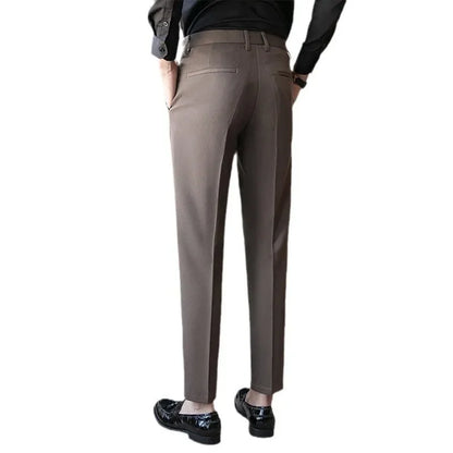 British Gentleman's Coffee Color Suit Pants