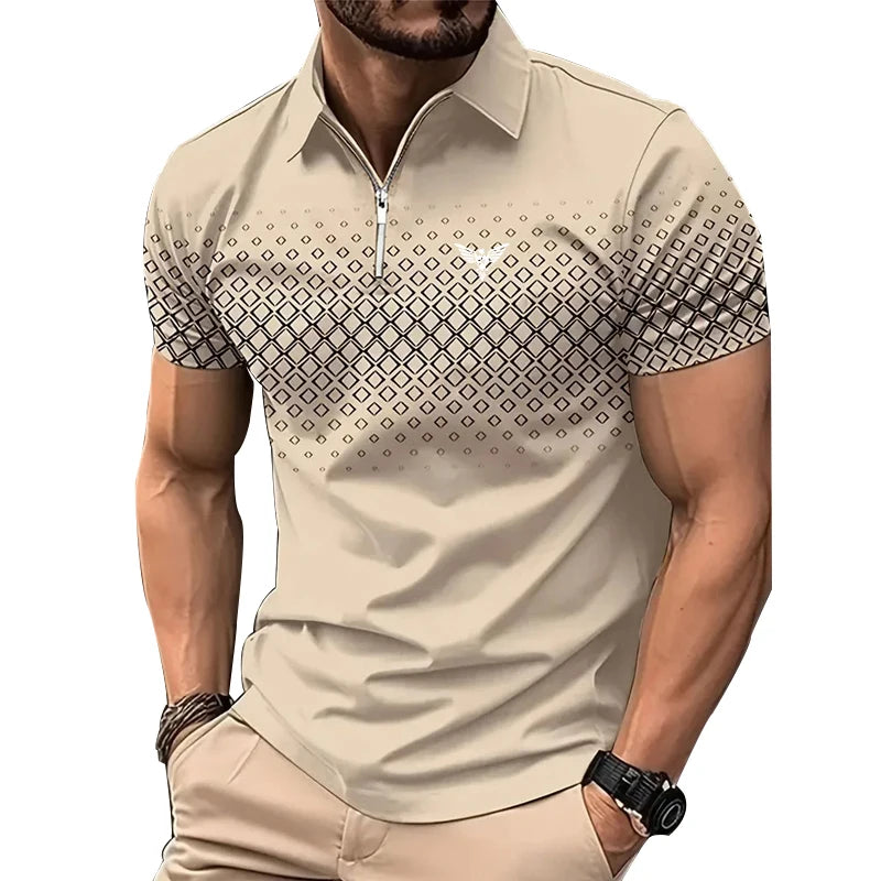 Men Personality Summer Fashion Polo shirt