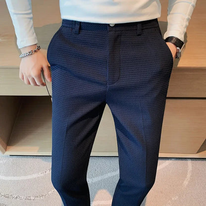 Casual Business Straight-leg Pants For Summer Lightweight Breathable