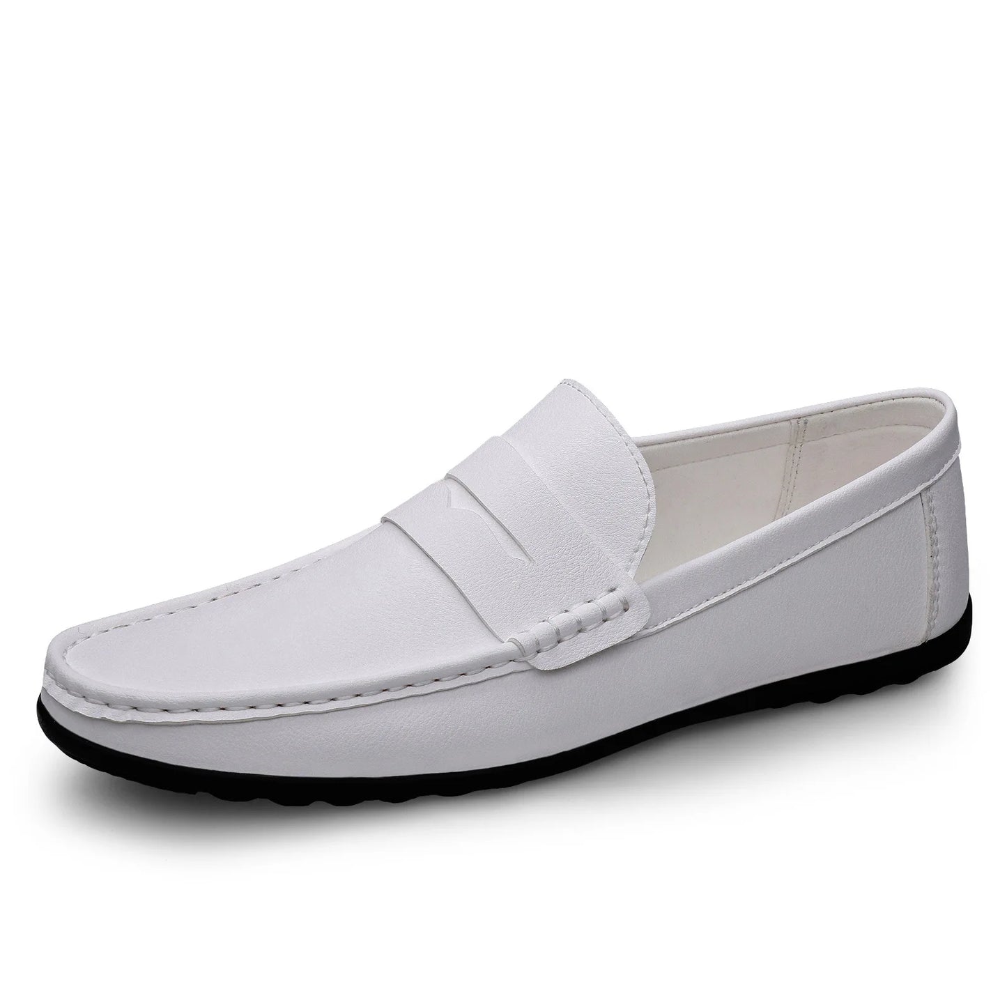Leather men's shoes summer new driving flat casual style
