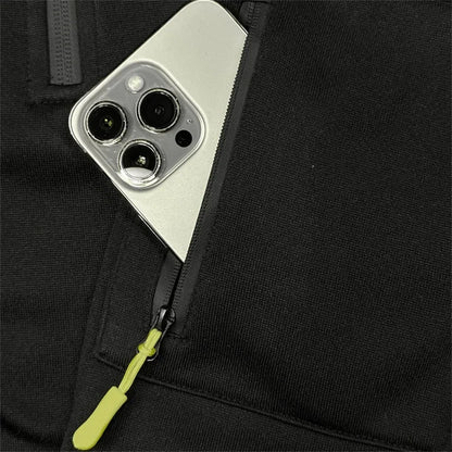 Men's new digital printed sports multi-zipper long-sleeved hoodie