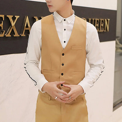 Dress Stylish Blazer Vest Wedding Mens Waistcoat