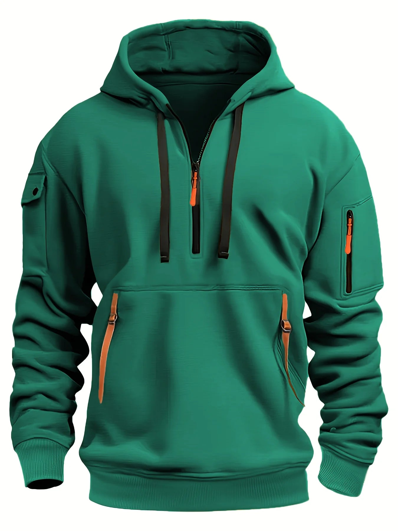 Originality 1/4 Zip up Autumn Winter Men Fashion Hoodie