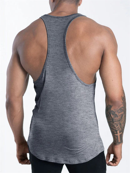 Men's Muscle Fit Gym Tank Top – Sleeveless Sports Workout Shirt