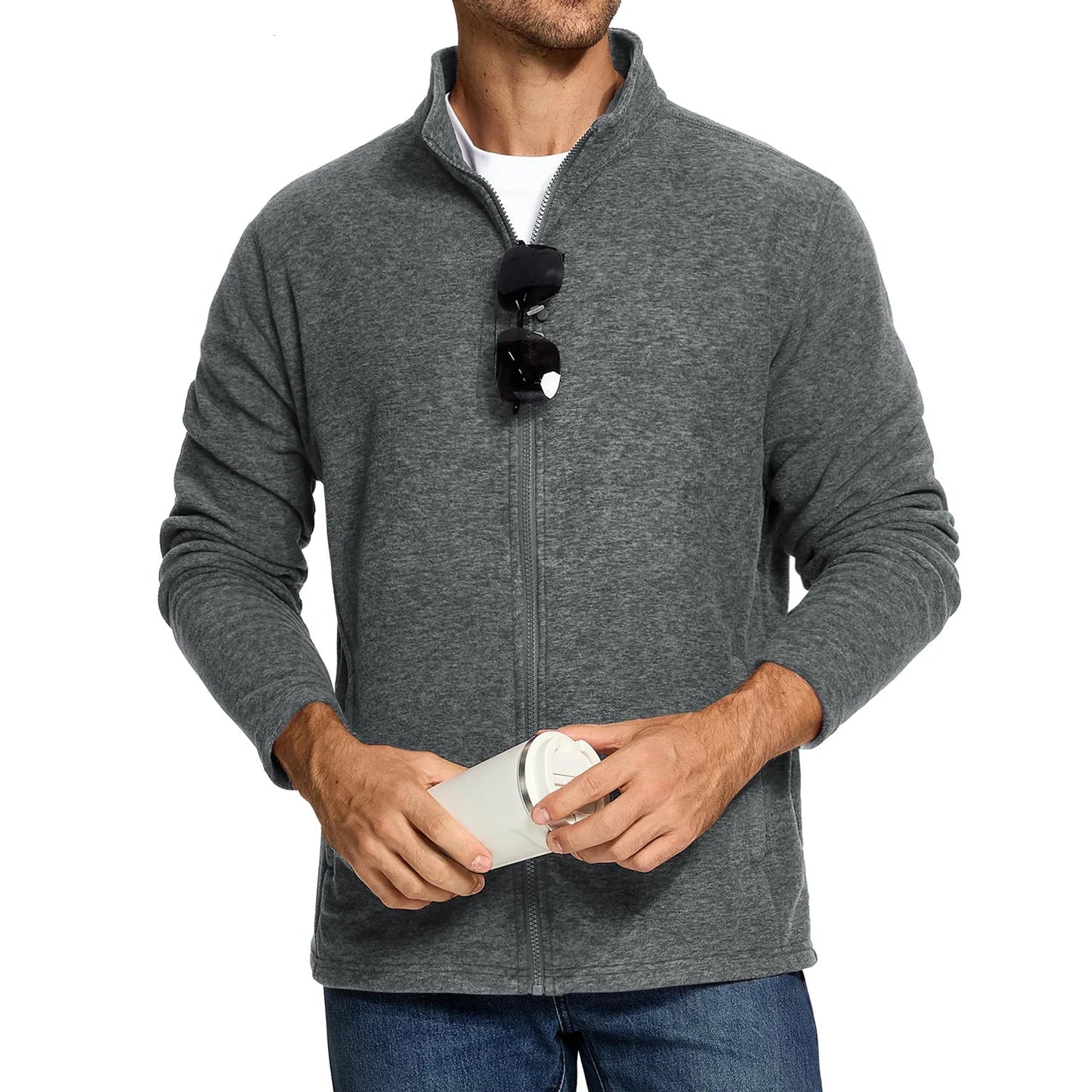 TACVASEN Lightweight Full Zip Fleece Jackets