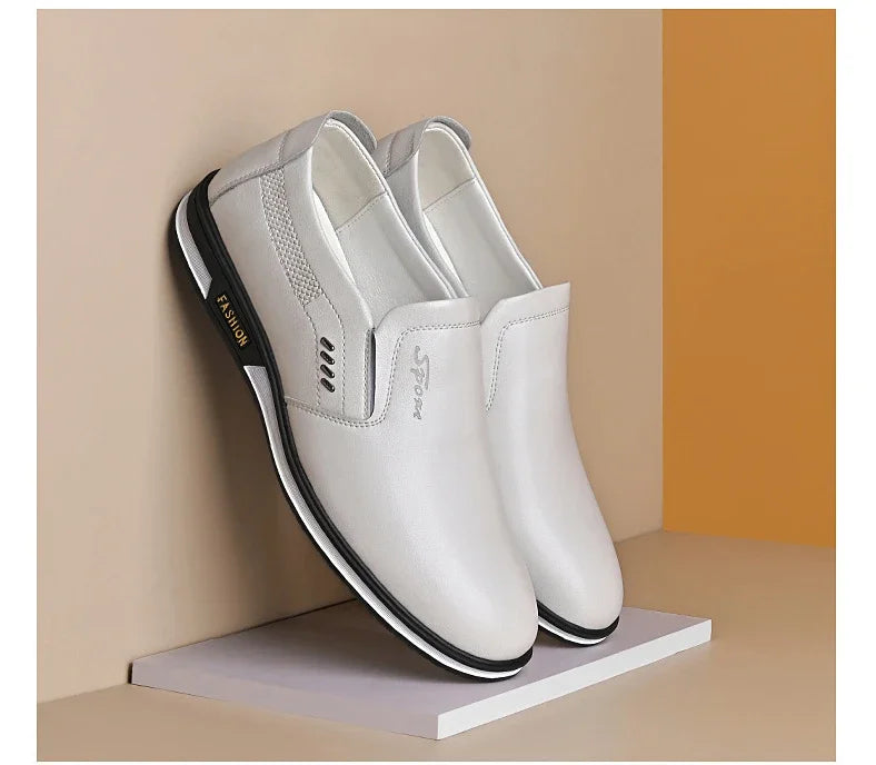 Leather Shoes for Men Designer Loafers High Quality Adult Moccasins