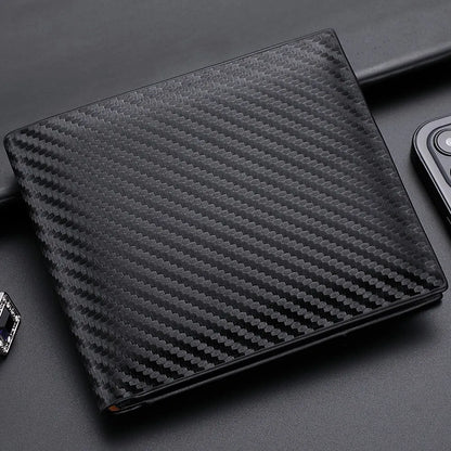 New Carbon Fiber Short Wallet