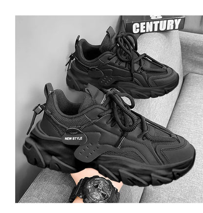 Men's Shoe Breathable Thick Soled Casual Sneakers