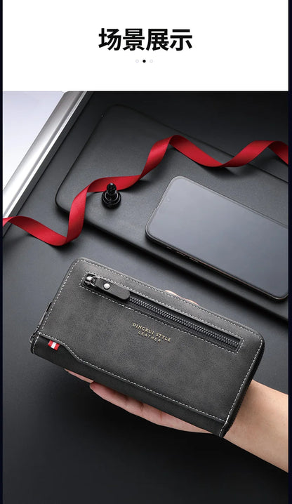 New fashion men's zipper wallet