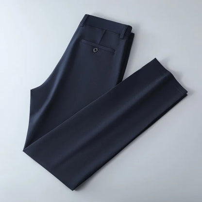 Men's lightweight business casual pants with micro elasticity