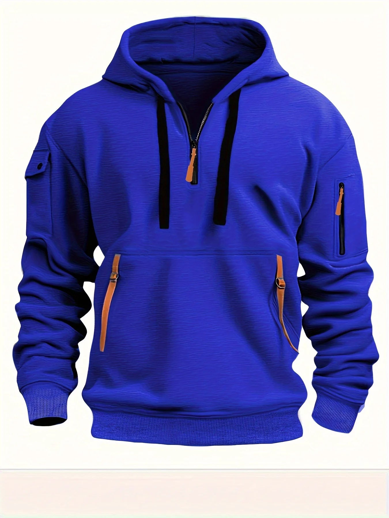 Originality 1/4 Zip up Autumn Winter Men Fashion Hoodie
