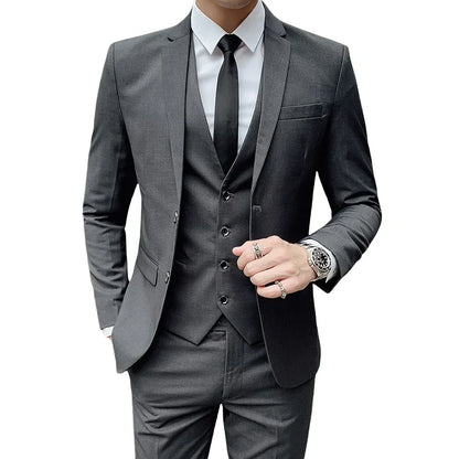 Buisness Suit (Blazer+ Vest + Pants)