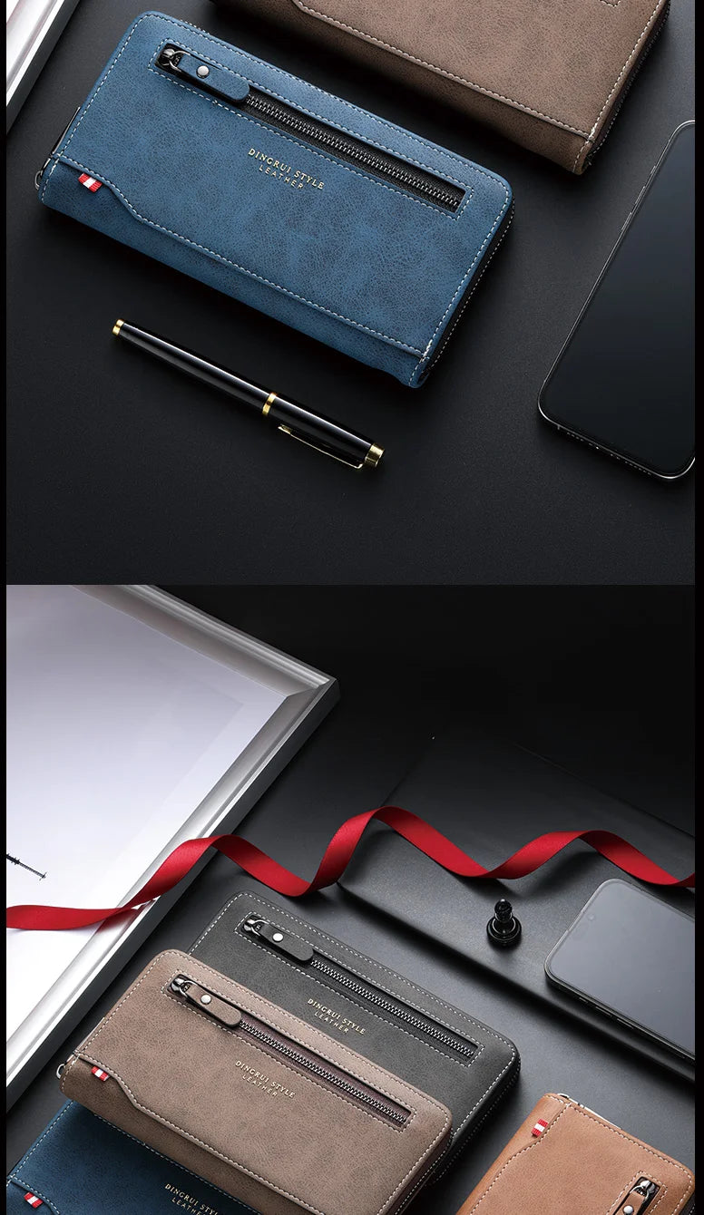 New fashion men's zipper wallet