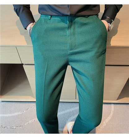 Casual Business Straight-leg Pants For Summer Lightweight Breathable