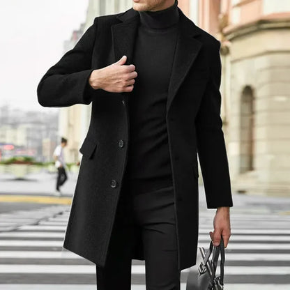business long Jacket Vintage Thicken Coat