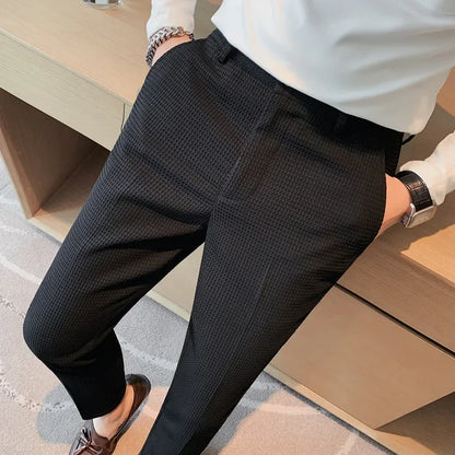 Casual Business Straight-leg Pants For Summer Lightweight Breathable