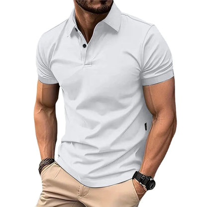Summer Men's Solid Color Polo Shirt