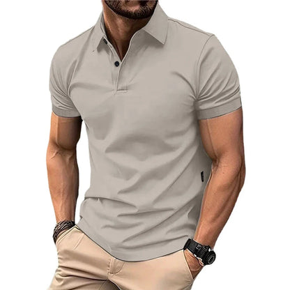 Summer Men's Solid Color Polo Shirt