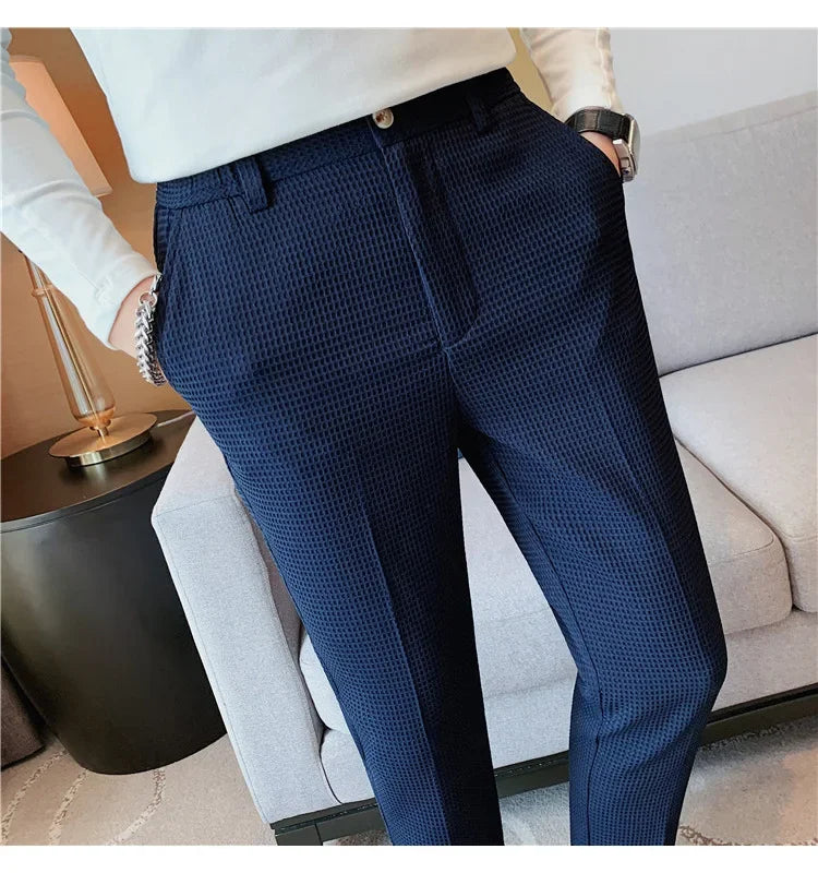 Casual Business Straight-leg Pants For Summer Lightweight Breathable