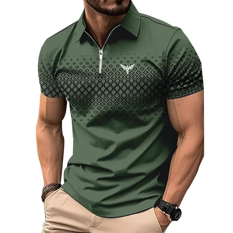 Men Personality Summer Fashion Polo shirt