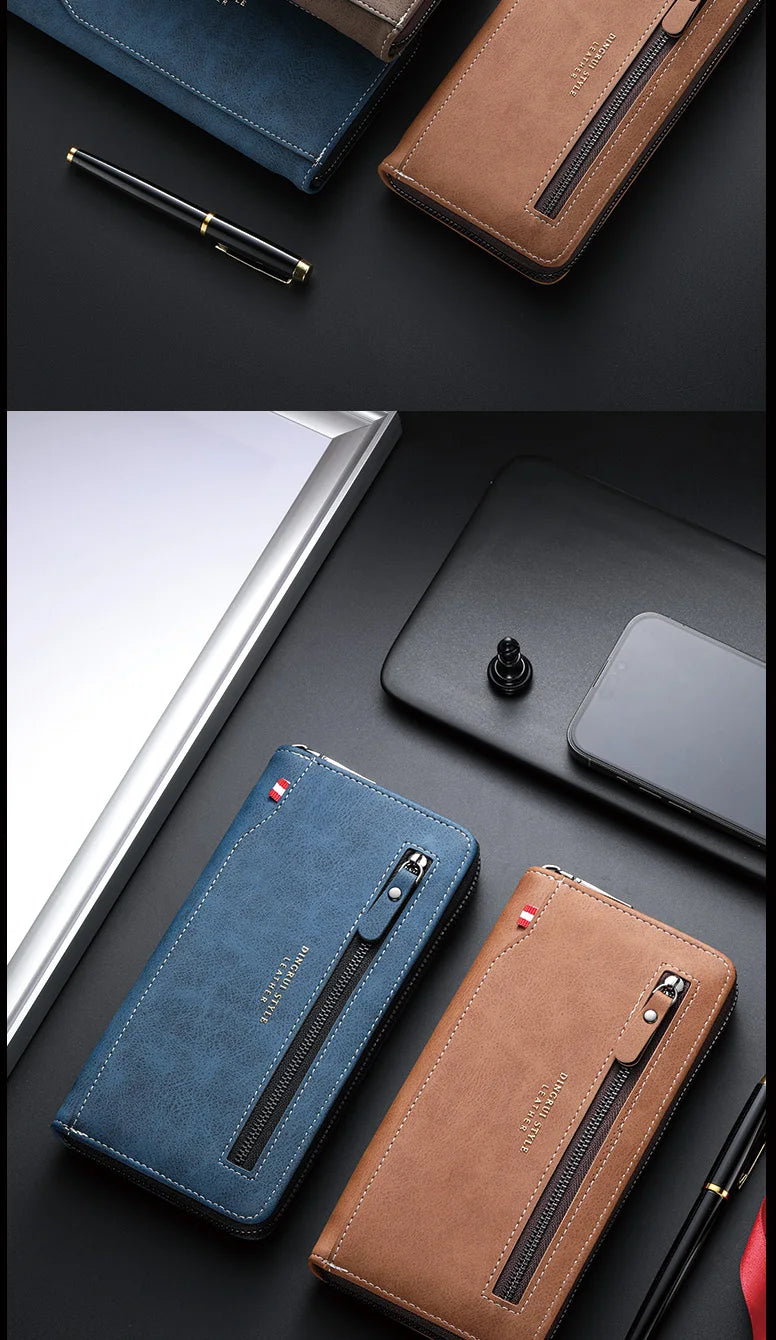 New fashion men's zipper wallet