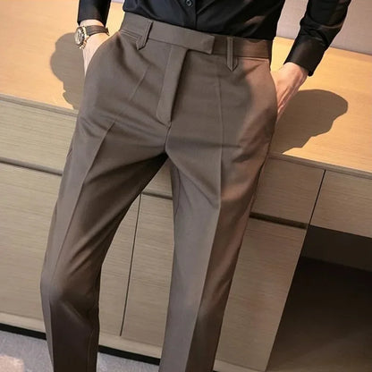 British Gentleman's Coffee Color Suit Pants