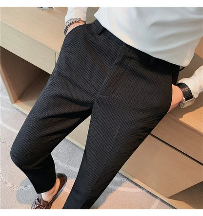 Casual Business Straight-leg Pants For Summer Lightweight Breathable