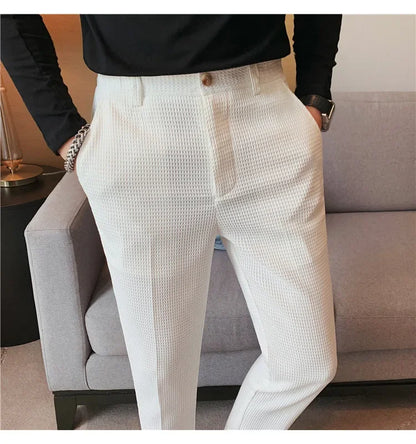 Casual Business Straight-leg Pants For Summer Lightweight Breathable