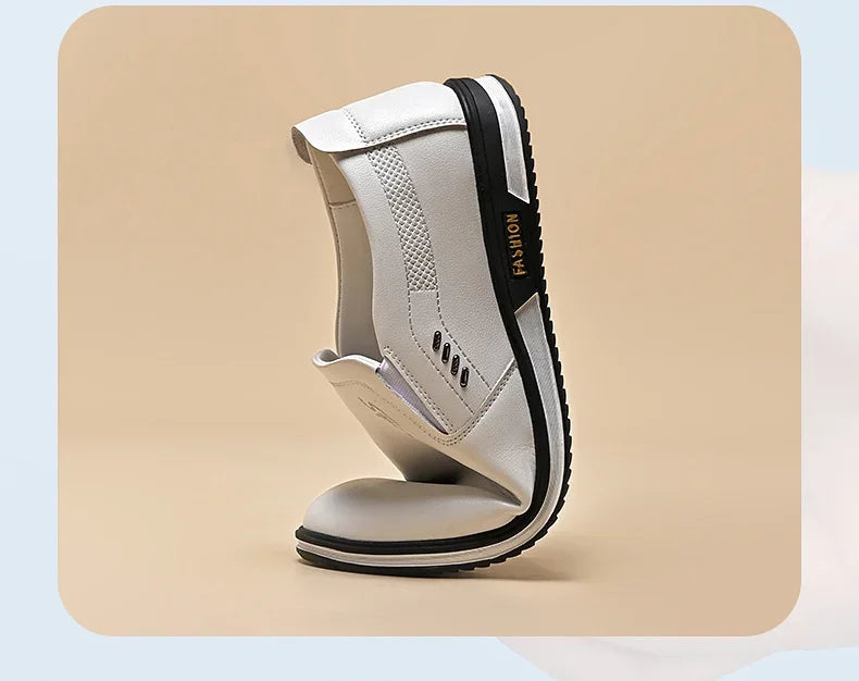 Leather Shoes for Men Designer Loafers High Quality Adult Moccasins